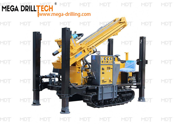 Portable Wasserbrunnen hydraulische Crawler Bohrgerät mit 65 kW Yuchai Motor