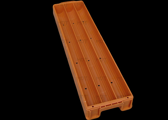 1070 mm langer 70-mm-Schlitz-Kunststoff-Kernkasten orangefarbener Bohrkern