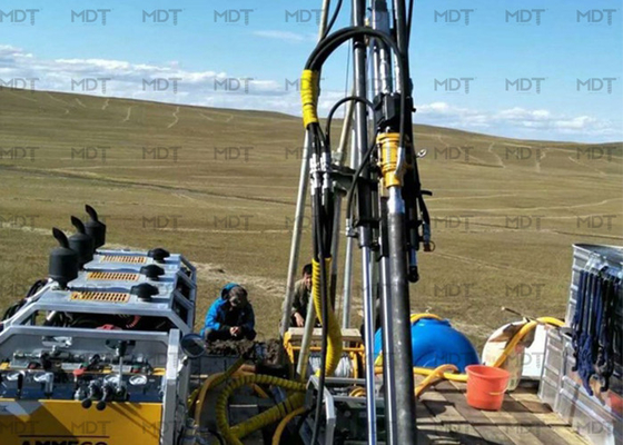 Prüfungskern-Bohrung Rig Diamond Drill Rigs Portable des Boden-55KN