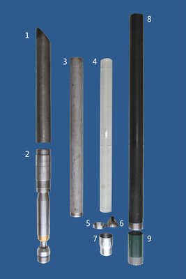 92mm Durchmesser 3,5 Zoll-Denison-Kernstoßbohrer-Betonkern-Fass