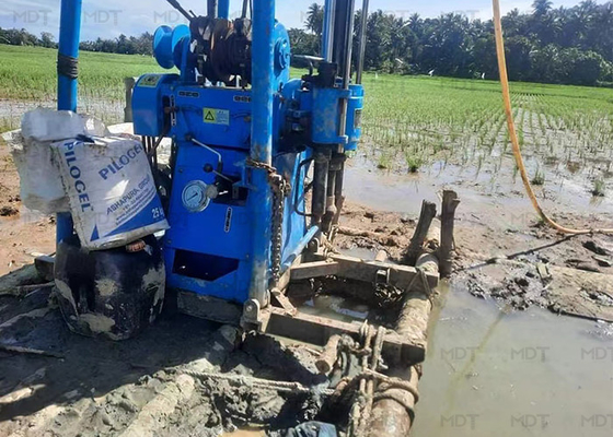 150 m tiefe tragbare Bohrlochbohrmaschine