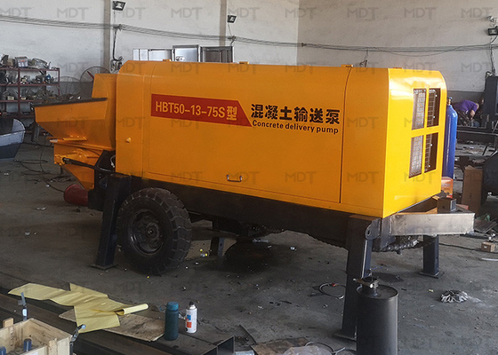MDT-50 55KW tragbare Betonmischer-Maschinen-kleine gelbe Farbe
