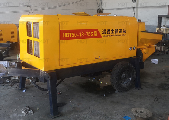MDT-50 55KW tragbare Betonmischer-Maschinen-kleine gelbe Farbe