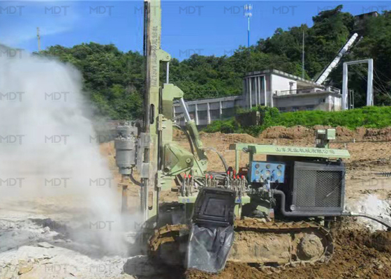 Hydraulische Raupe gebohrter Durchmesser der Stapel-Bohrmaschine-300mm