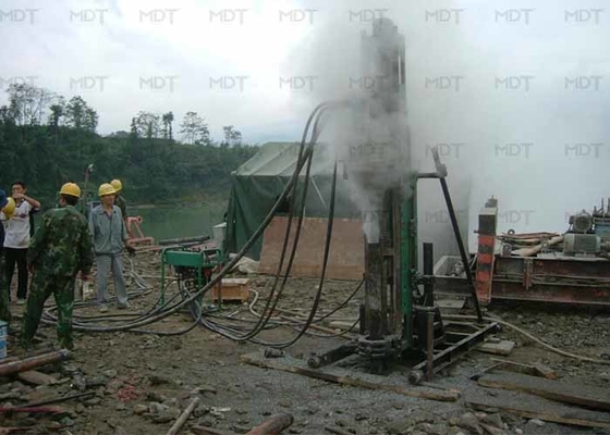 Hydraulische geotechnische Ankerbolzenbohrmaschine 80 m Tiefe